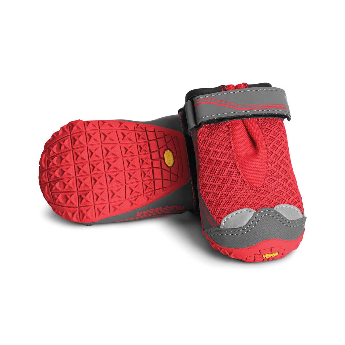 Ruffwear Grip Trex Dog Boot Pairs in Red Currant